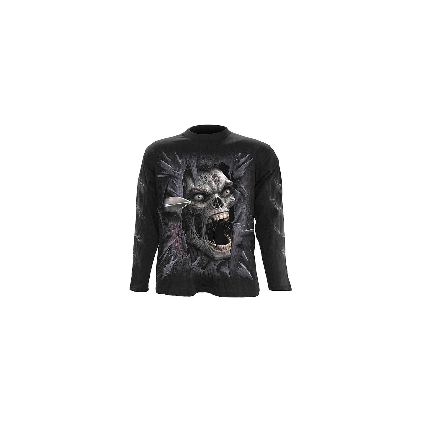 Heres Zombie - T-shirt homme - Manches longues