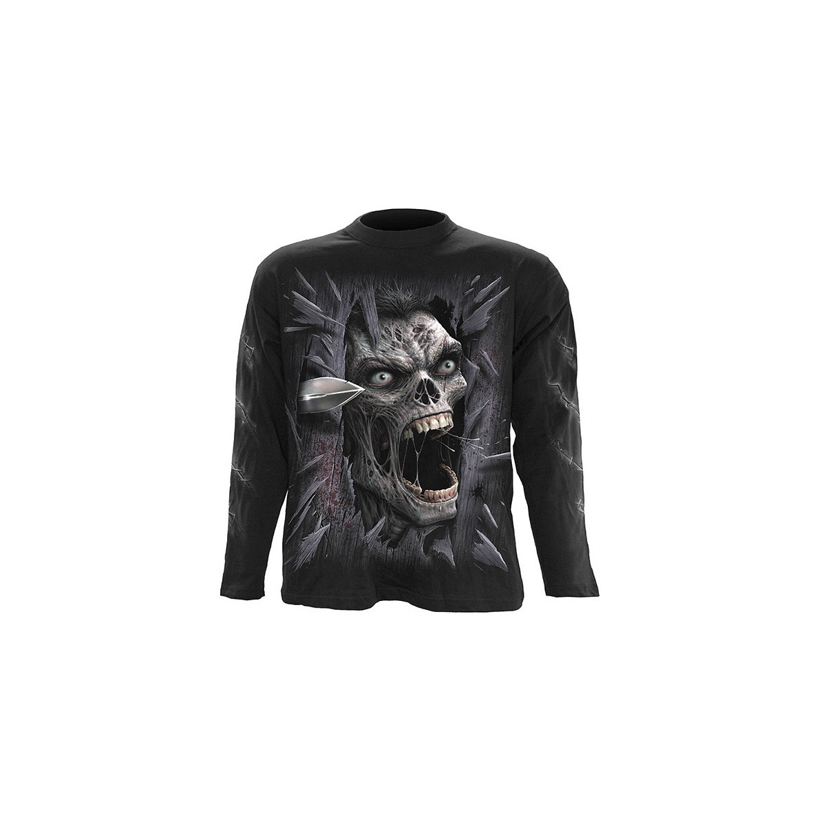 Heres Zombie - T-shirt homme - Manches longues