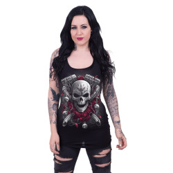 DOTD Bikers - Débardeur femme gothic - Crâne