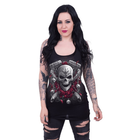DOTD Bikers - Débardeur femme gothic - Crâne