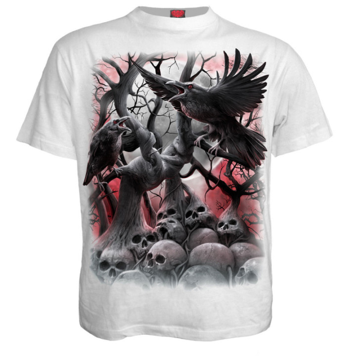 Dark roots - T-shirt blanc gothique - Spiral
