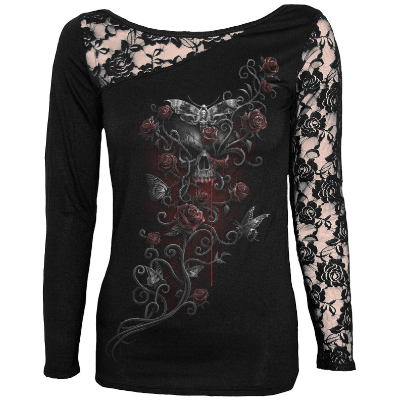 Death heads - T-shirt femme gothic - Spiral