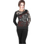 Dragon rose - Tshirt femme dragon - Manches longues