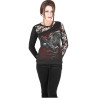 Dragon rose - Tshirt femme dragon - Manches longues