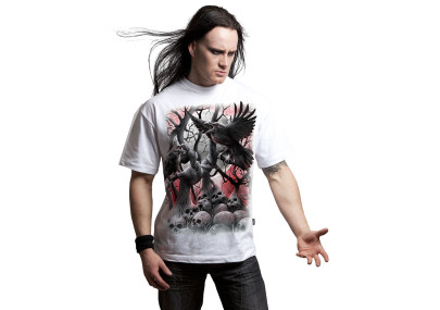 Dark roots - T-shirt blanc gothique - Spiral