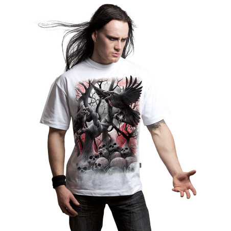 Dark roots - T-shirt blanc gothique - Spiral