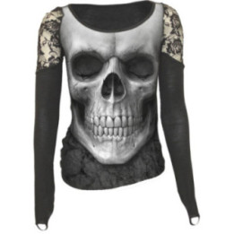 Solemn skull - T-shirt femme manches longues - Crâne