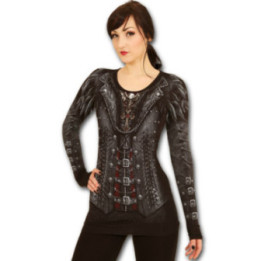 Gothess wrap - T-shirt femme steampunk - Spiral