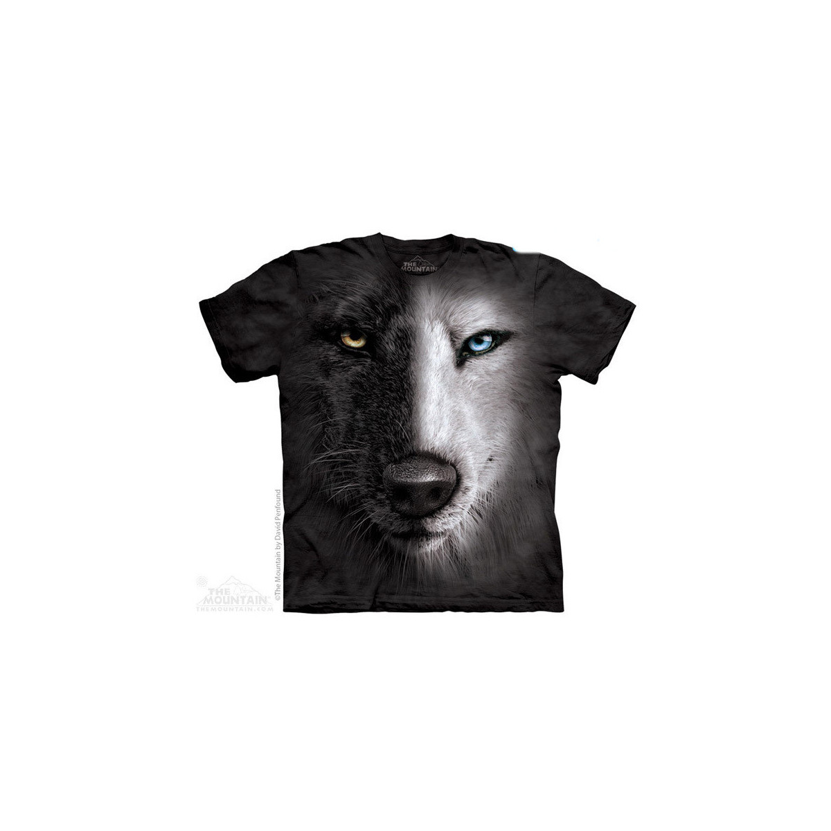 Black & white wolf - T-shirt loup - The Mountain - Enfant