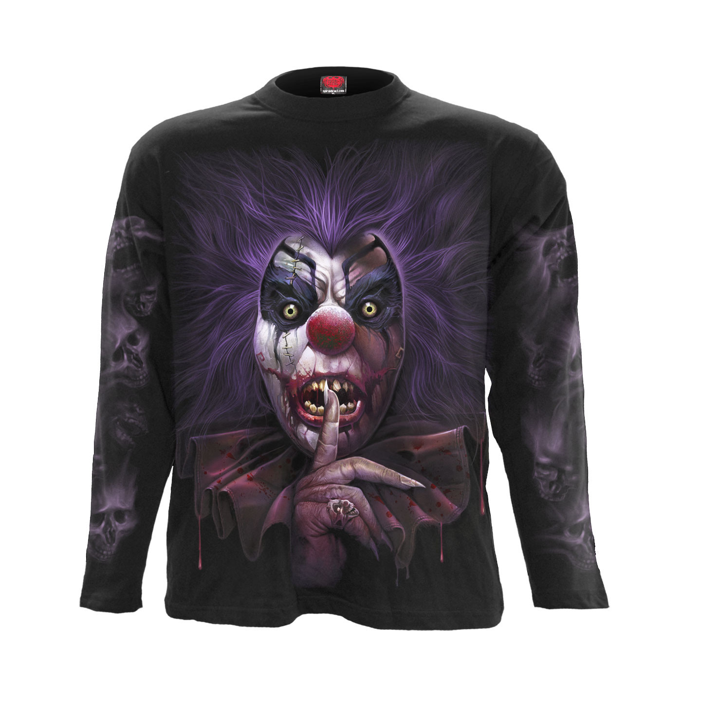 Madcap clown - T-shirt dark fantasy - Homme - Manches longues