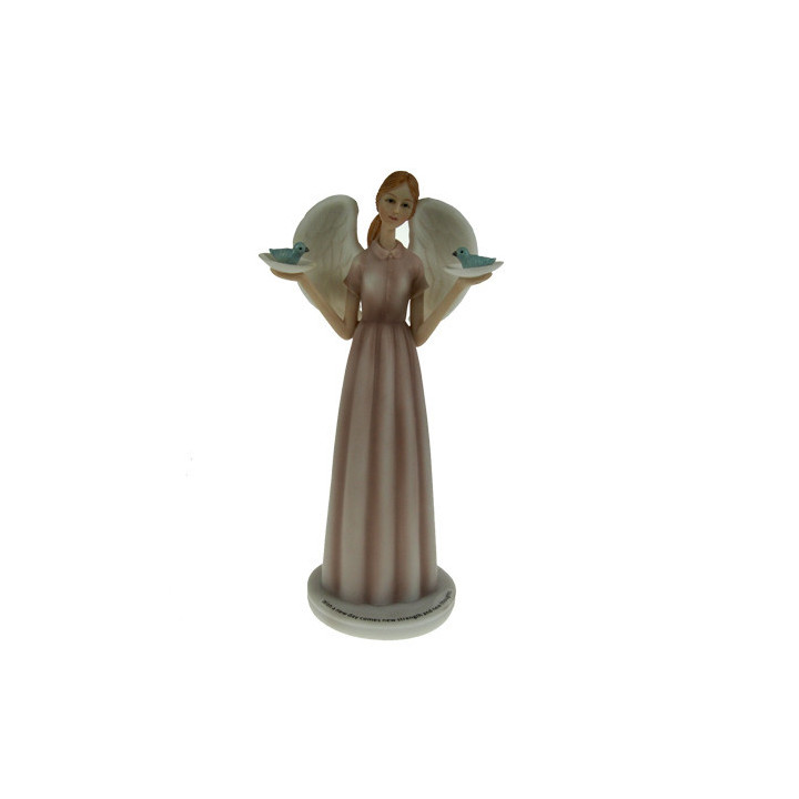 Angel with birds - Figurine ange