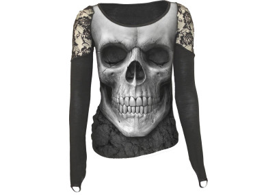 Solemn skull - T-shirt femme manches longues - Crâne