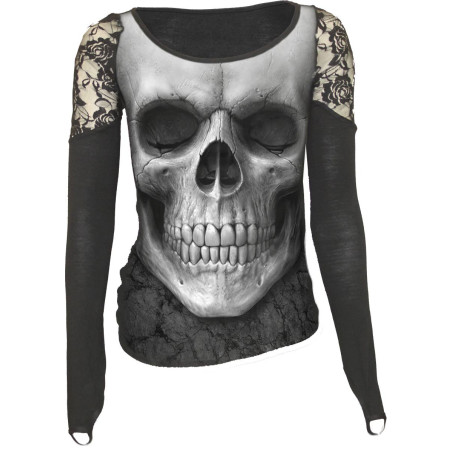 Solemn skull - T-shirt femme manches longues - Crâne