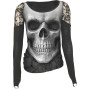Solemn skull - T-shirt femme manches longues - Crâne