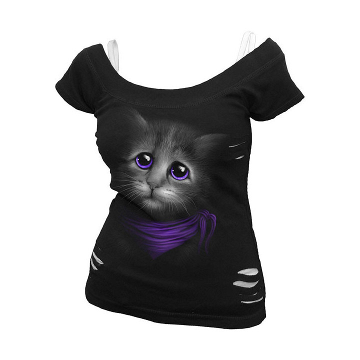 Love me - Tshirt femme - Chat