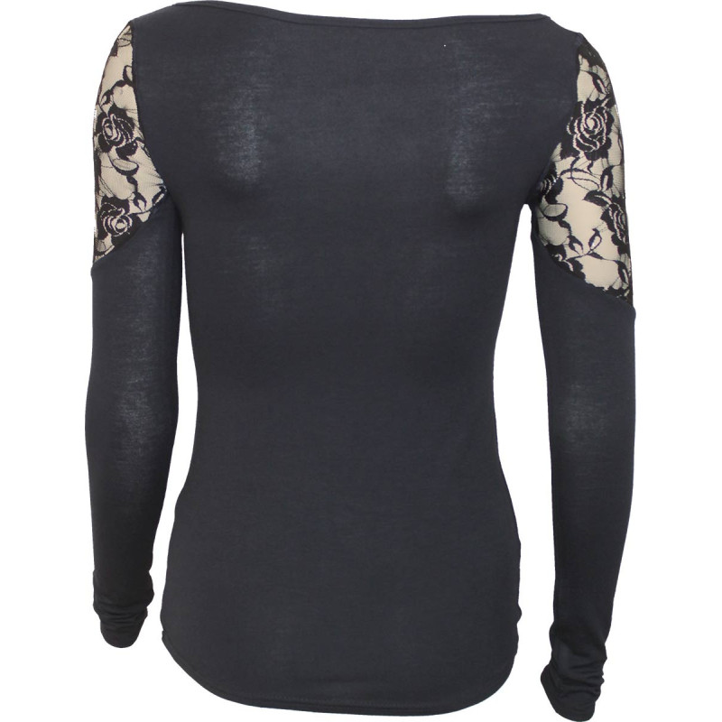 Solemn skull - T-shirt femme manches longues - Crâne