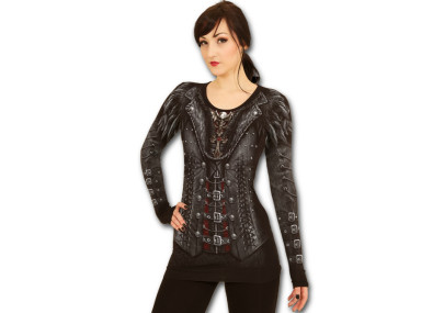 Gothess wrap - T-shirt femme steampunk - Spiral