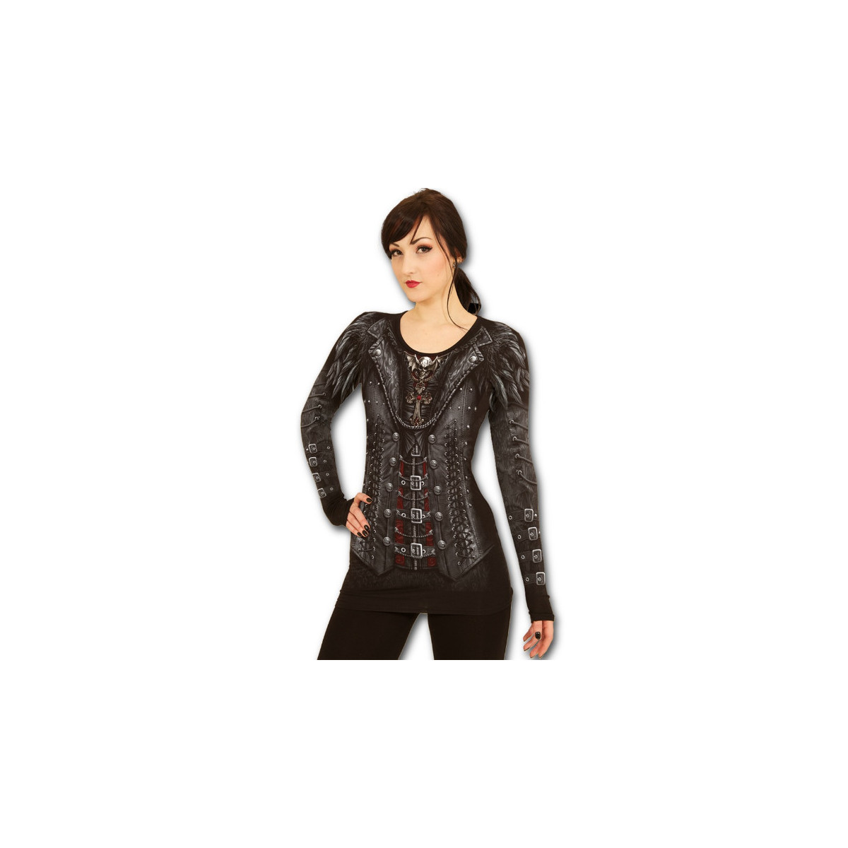 Gothess wrap - T-shirt femme steampunk - Spiral