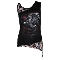 Dragon rose - Débardeur femme dragon