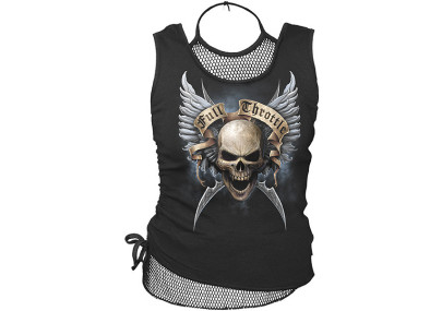 Shut up and ride - Débardeur femme crâne - Spiral