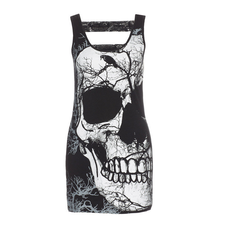 Skull forest - Tunique femme gothique