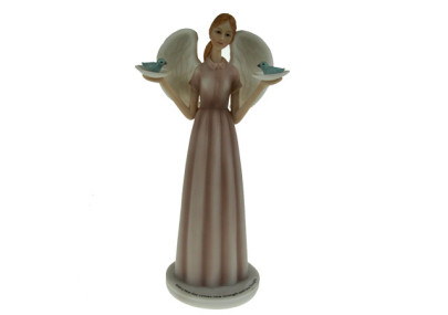 Angel with birds - Figurine ange