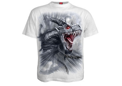 Dragon's cry - T-shirt blanc homme - Manches courtes