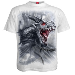 Dragon's cry - T-shirt blanc homme - Manches courtes