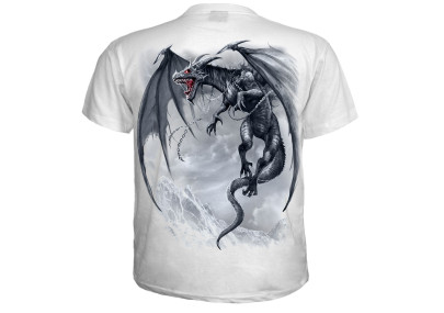 Dragon's cry - T-shirt blanc homme - Manches courtes