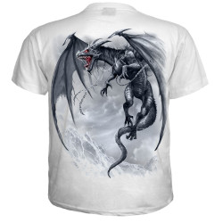 Dragon's cry - T-shirt blanc homme - Manches courtes