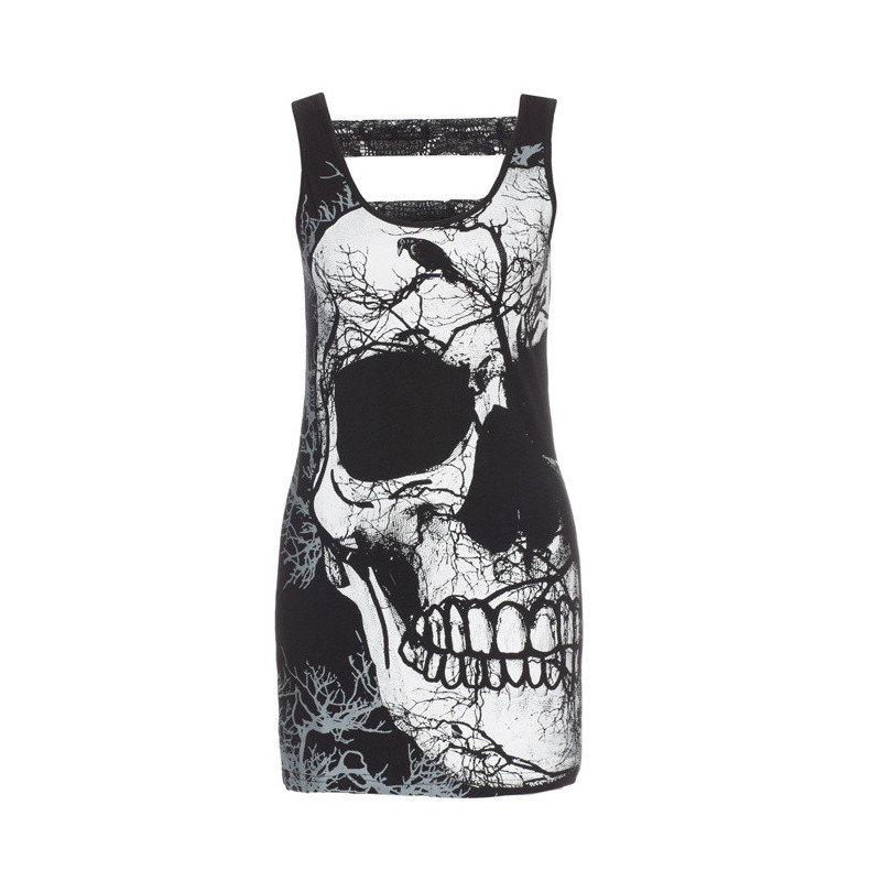 Skull forest - Tunique femme gothique