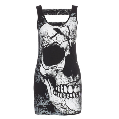 Skull forest - Tunique femme gothique
