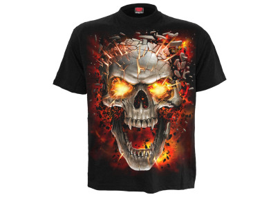 Skull blast - T-shirt enfant crane et flammes - Spiral