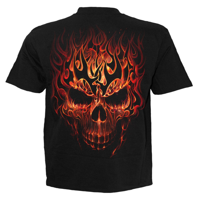 Skull blast - T-shirt enfant crane et flammes - Spiral