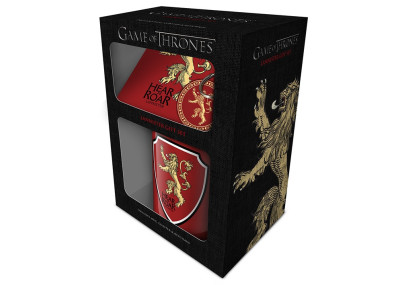 Game of Thrones - Coffret Lannister - Mug - Porte clef - Dessous de verre