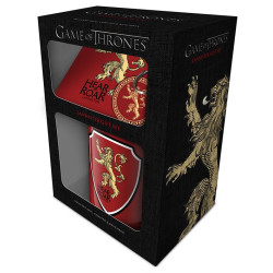 Game of Thrones - Coffret Lannister - Mug - Porte clef - Dessous de verre