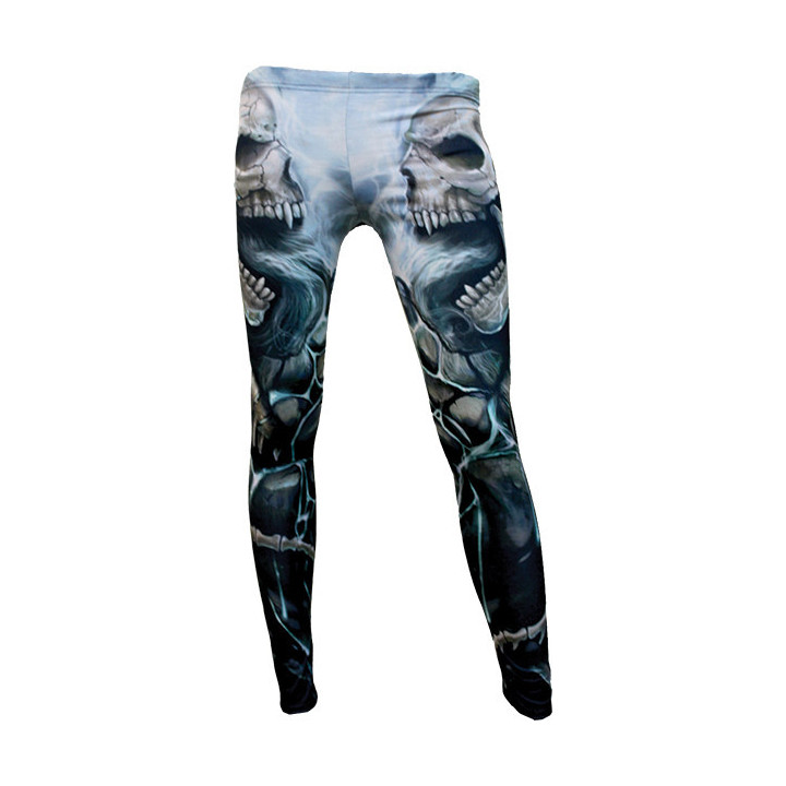 Flaming spine - Leggings - Dark fantasy squelettes
