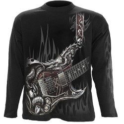 Air guitar - T-shirt homme rock - Manches longues