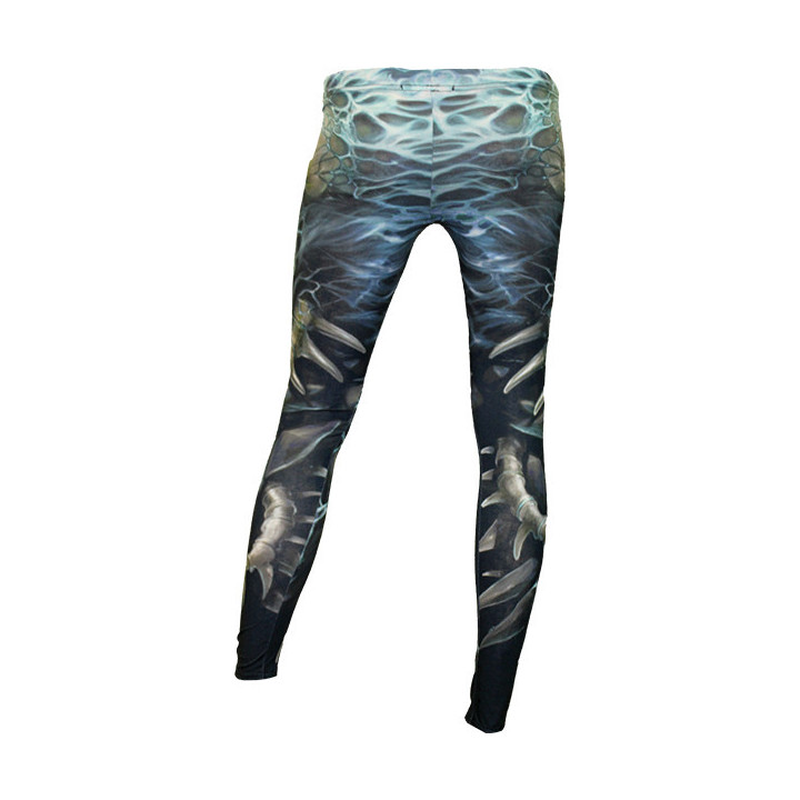 Flaming spine - Leggings - Dark fantasy squelettes