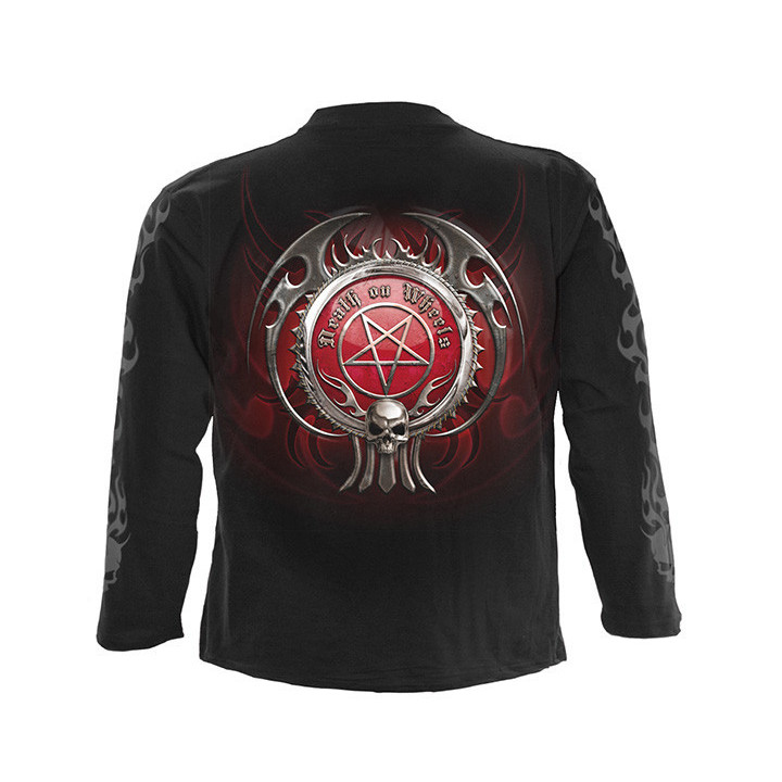 Death on wheels - T-shirt homme squelette - Manches