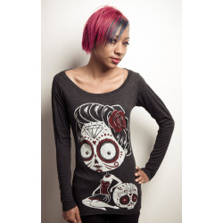 La Cavelera - T-shirt femme gothic manches longues - Akumu Ink - Boutique