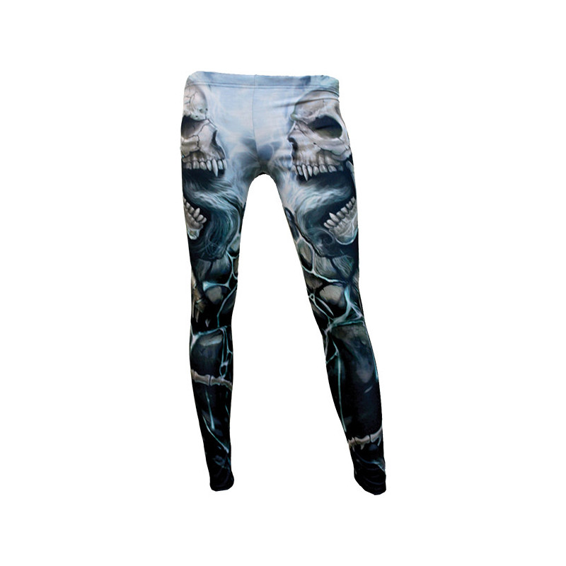 Flaming spine - Leggings - Dark fantasy squelettes