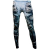 Flaming spine - Leggings - Dark fantasy squelettes