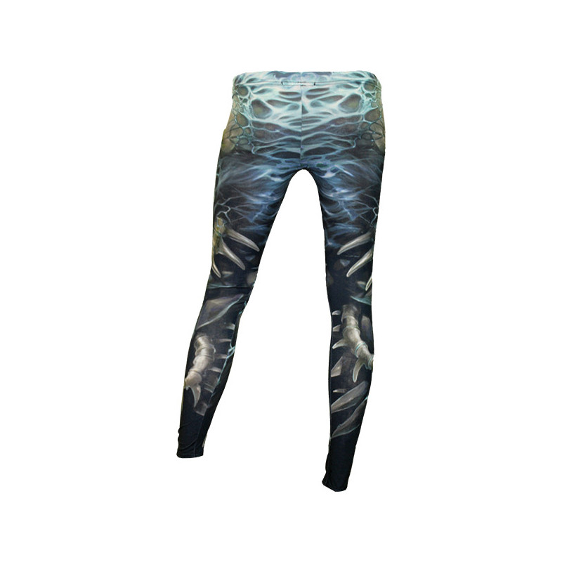 Flaming spine - Leggings - Dark fantasy squelettes