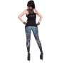 Flaming spine - Leggings - Dark fantasy squelettes
