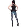 Flaming spine - Leggings - Dark fantasy squelettes