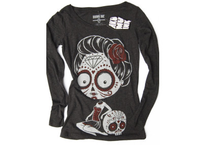 La Cavelera - T-shirt femme gothic manches longues - Akumu Ink - Boutique