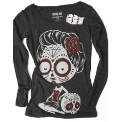 La Cavelera - T-shirt femme gothic manches longues - Akumu Ink - Boutique