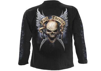 Shut up & ride - T-shirt squelette moto - Manches longues