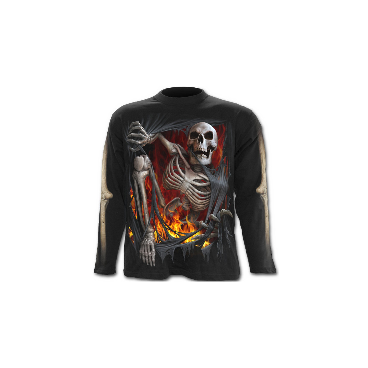 Death re-ripped - Tee-shirt homme - Dark fantasy - Manches longues